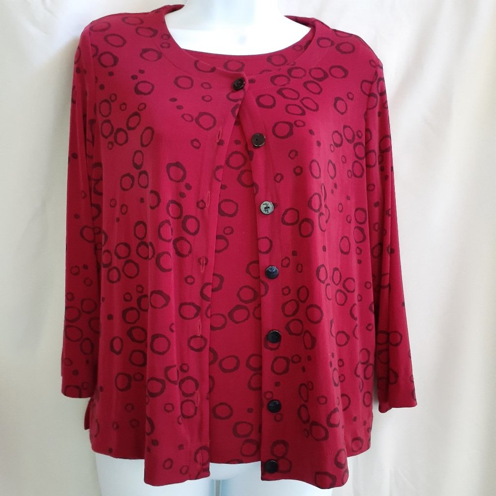 2 piece Ruby Rd. Woman sleeveless/long sleeve top